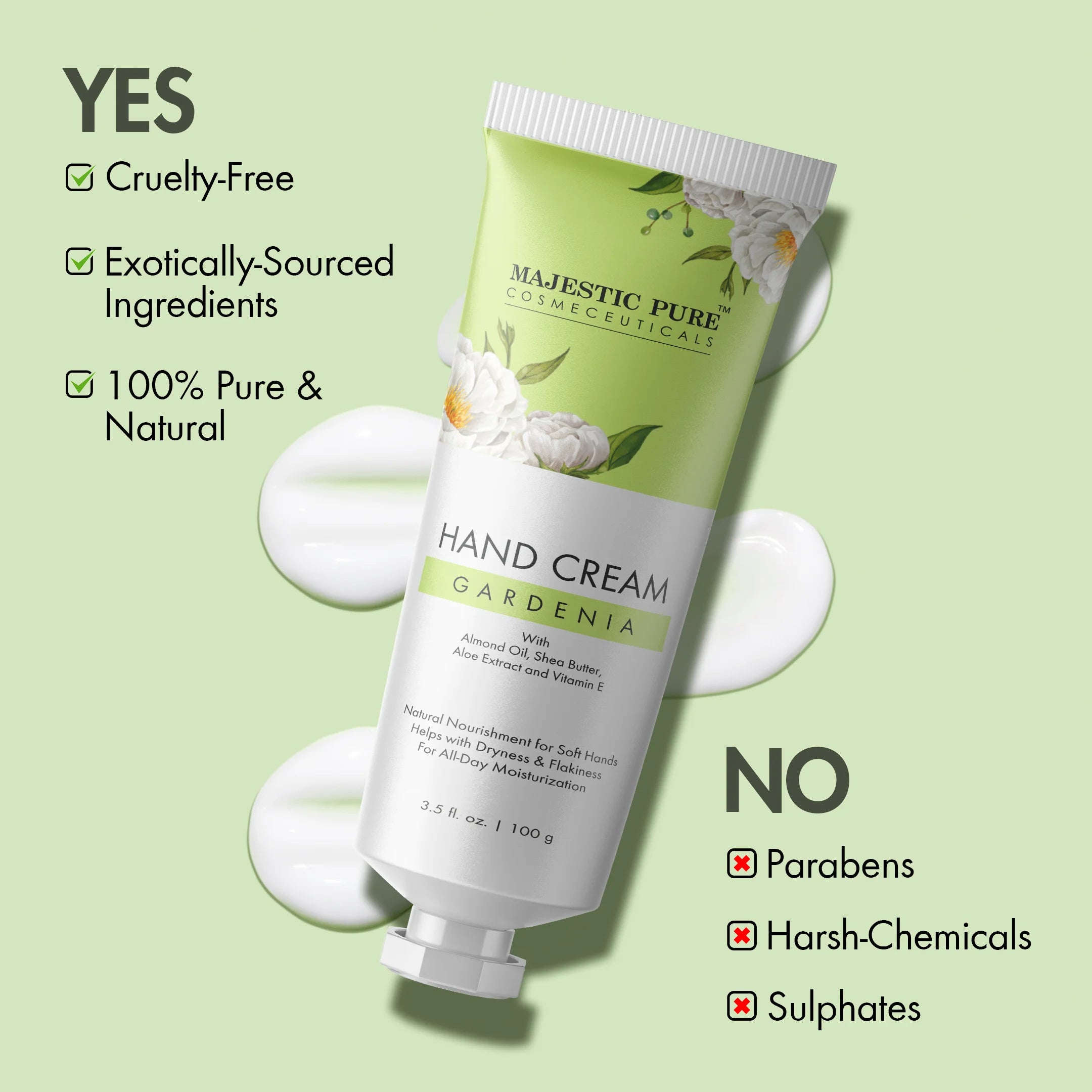 majestic-pure-gardenia-hand-cream-3-5-fl-oz-shea-butter-almond-oil-hand-cream-fo image 3