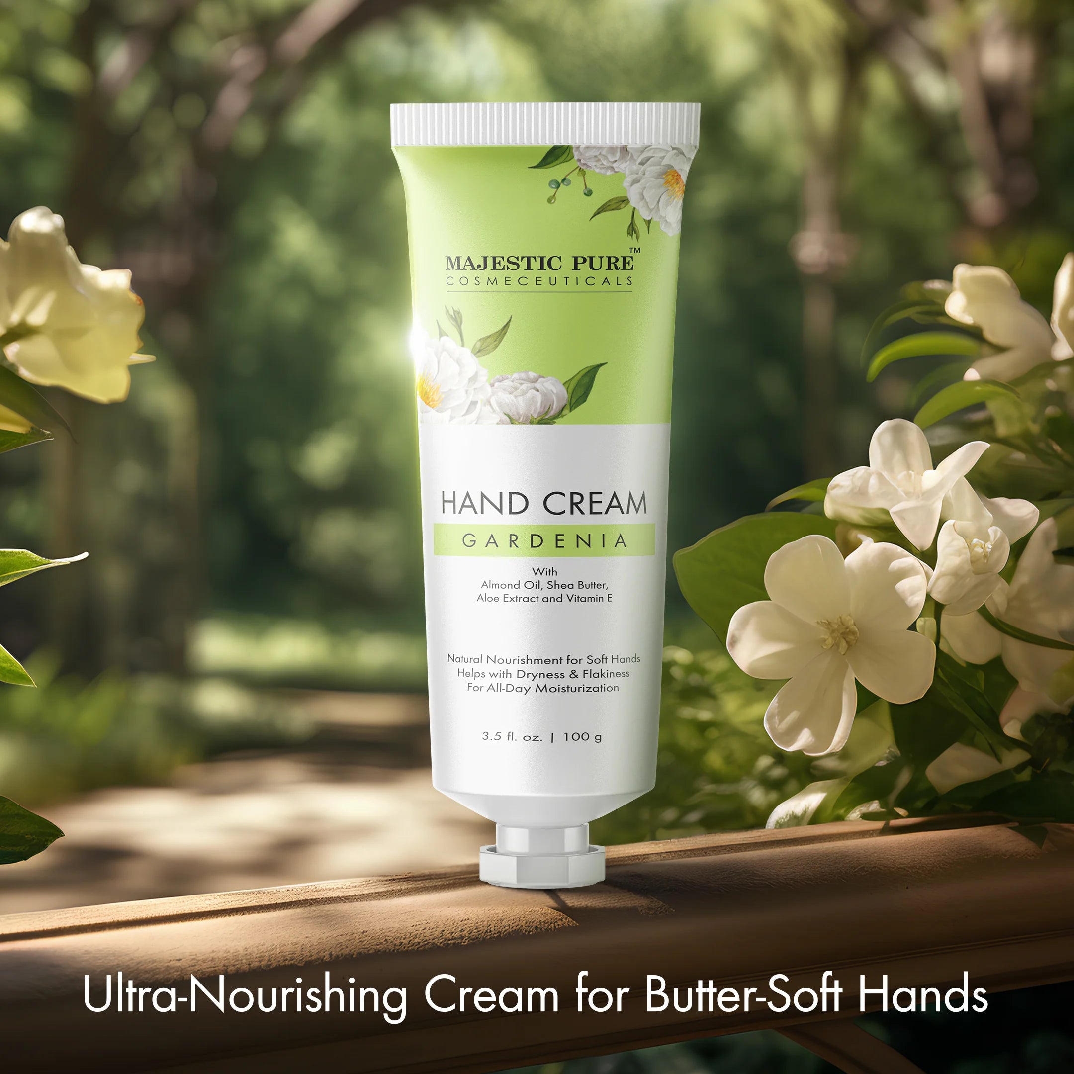 majestic-pure-gardenia-hand-cream-3-5-fl-oz-shea-butter-almond-oil-hand-cream-fo image 6