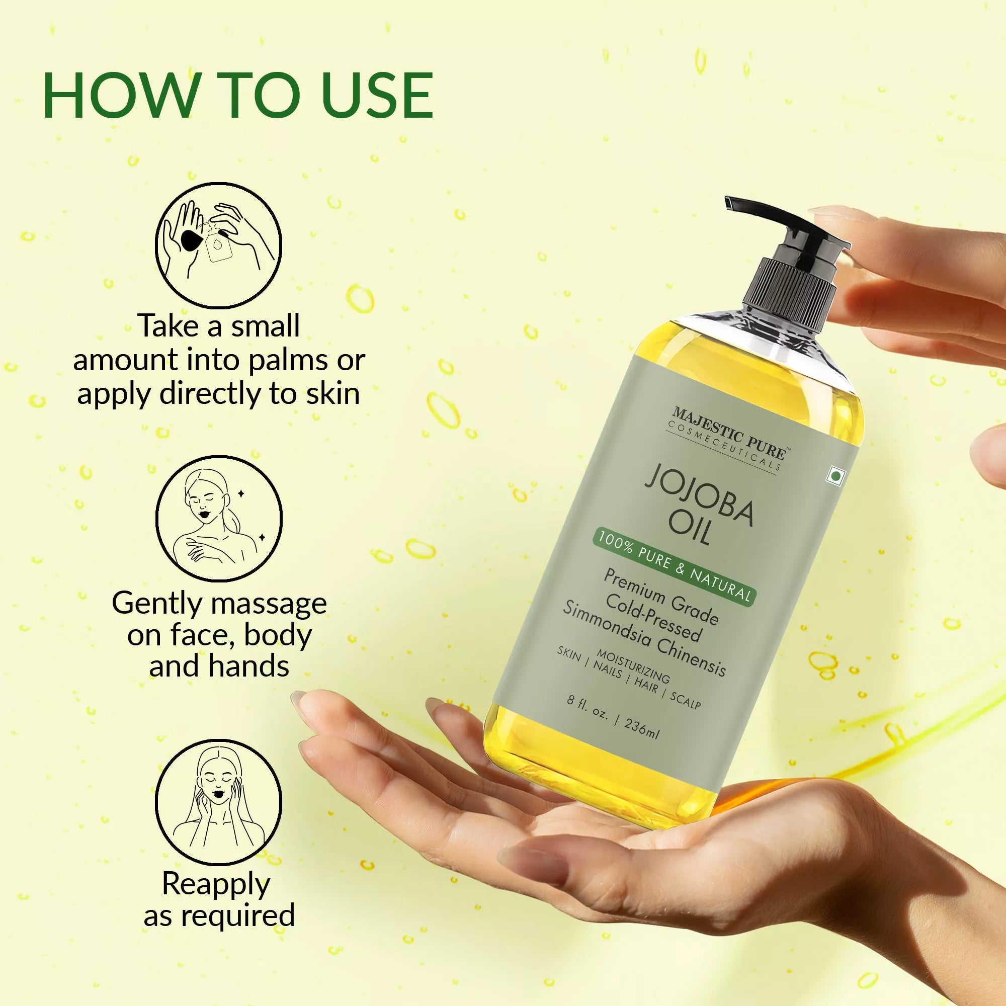 majestic-pure-jojoba-carrier-oil-8-fl-oz-lightweight-moisturizer-for-hair-skin-e image 3