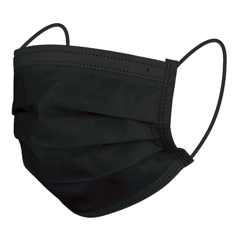 homedics-black-single-use-ear-loop-face-mask-50-count image 1