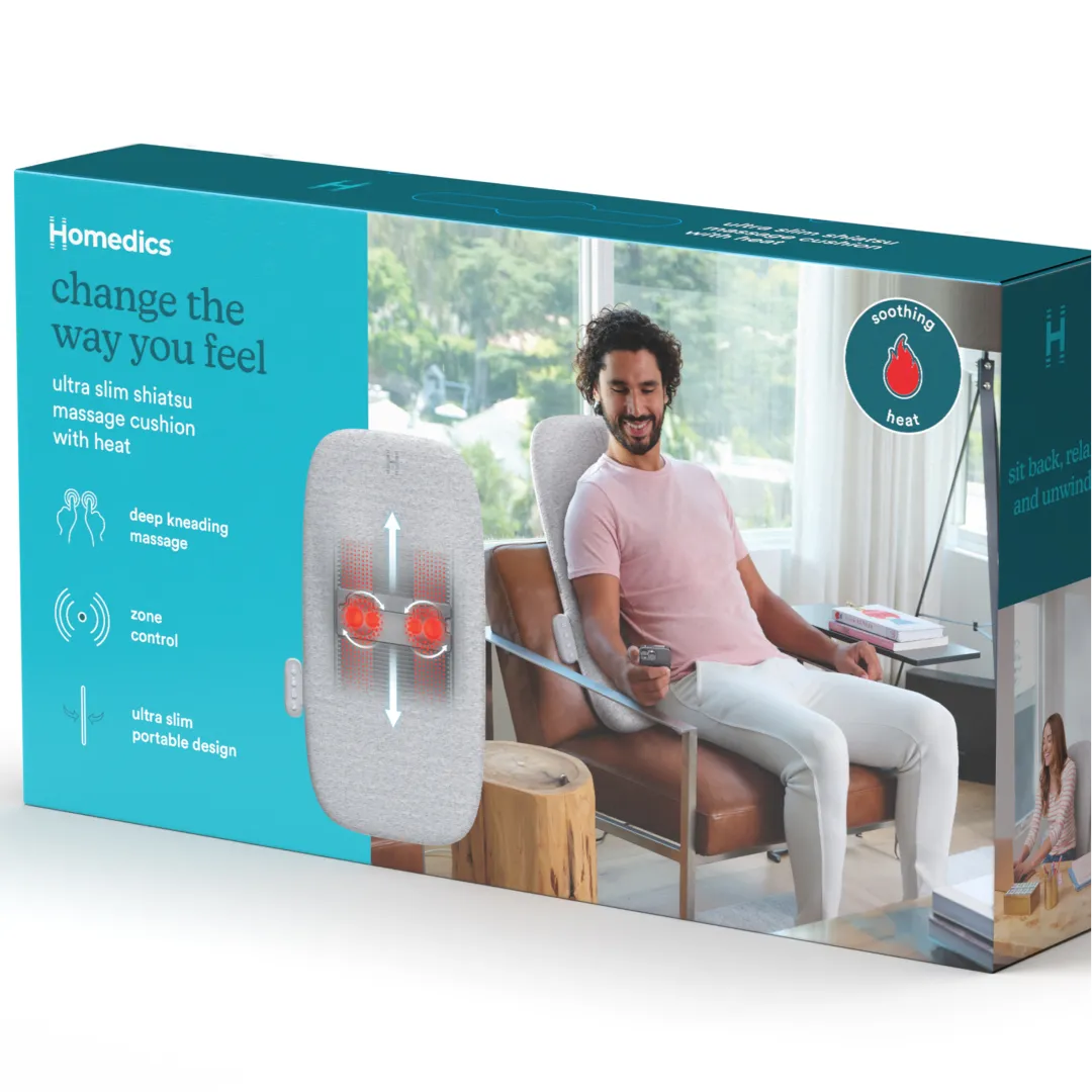 homedics-ultra-slim-shiatsu-massage-cushion-with-heat-deep-kneading-back-massage image 8