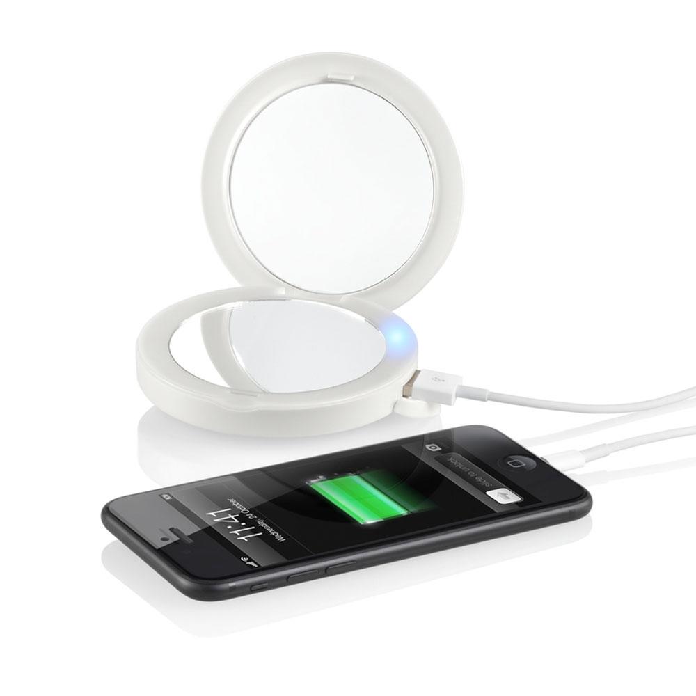 homedics-compact-charging-led-mirror-with-rechargeable-light image 1