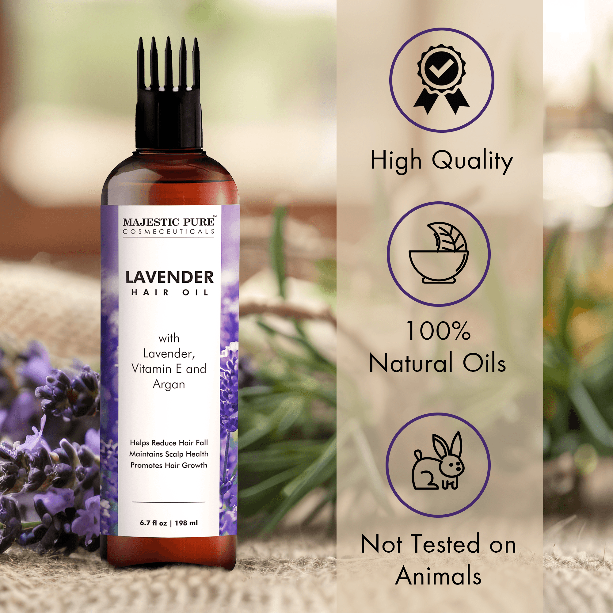 majestic-pure-lavender-hair-oil-with-vitamin-e-6-7-fl-oz-soothing-scalp-treatmen image 6