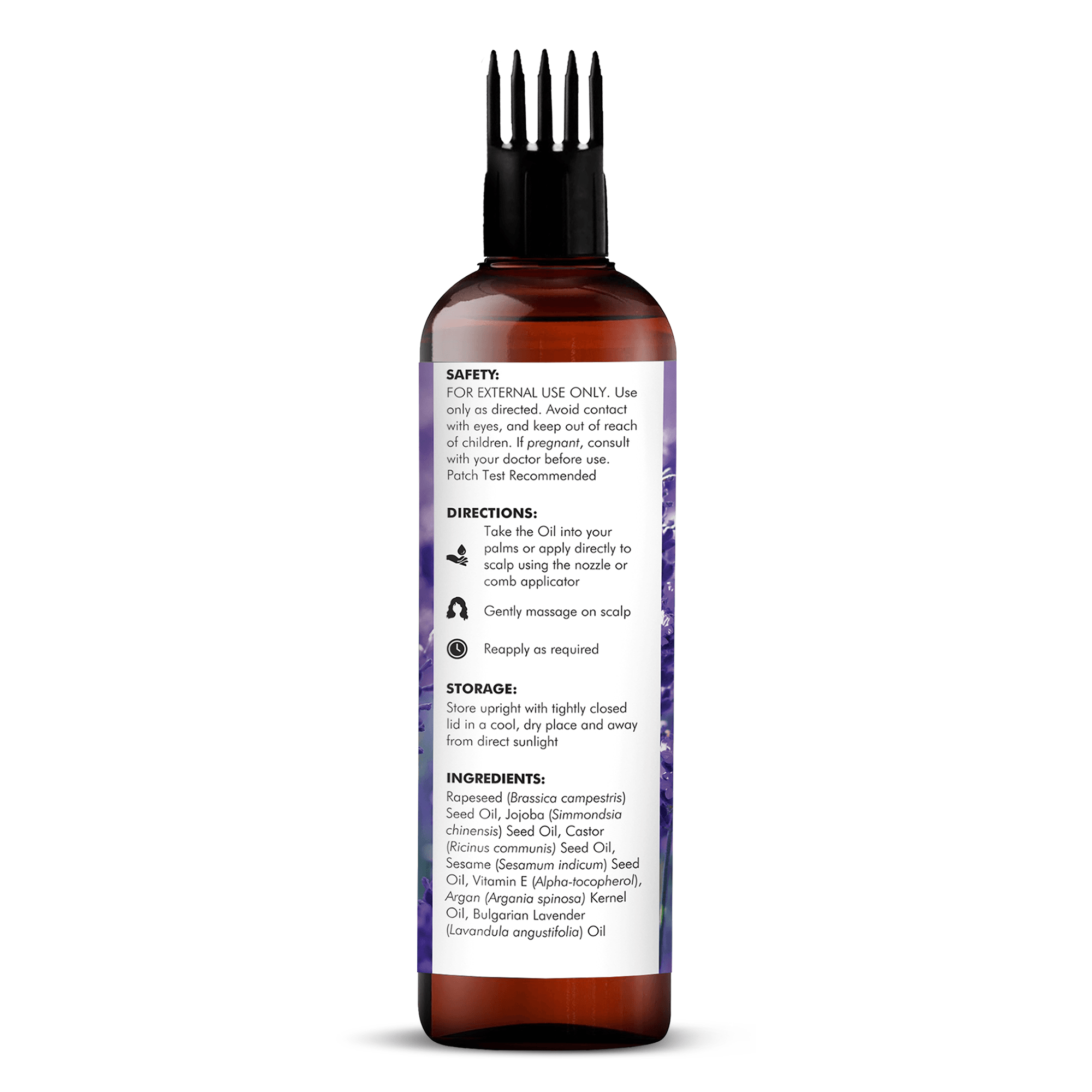 majestic-pure-lavender-hair-oil-with-vitamin-e-6-7-fl-oz-soothing-scalp-treatmen image 7