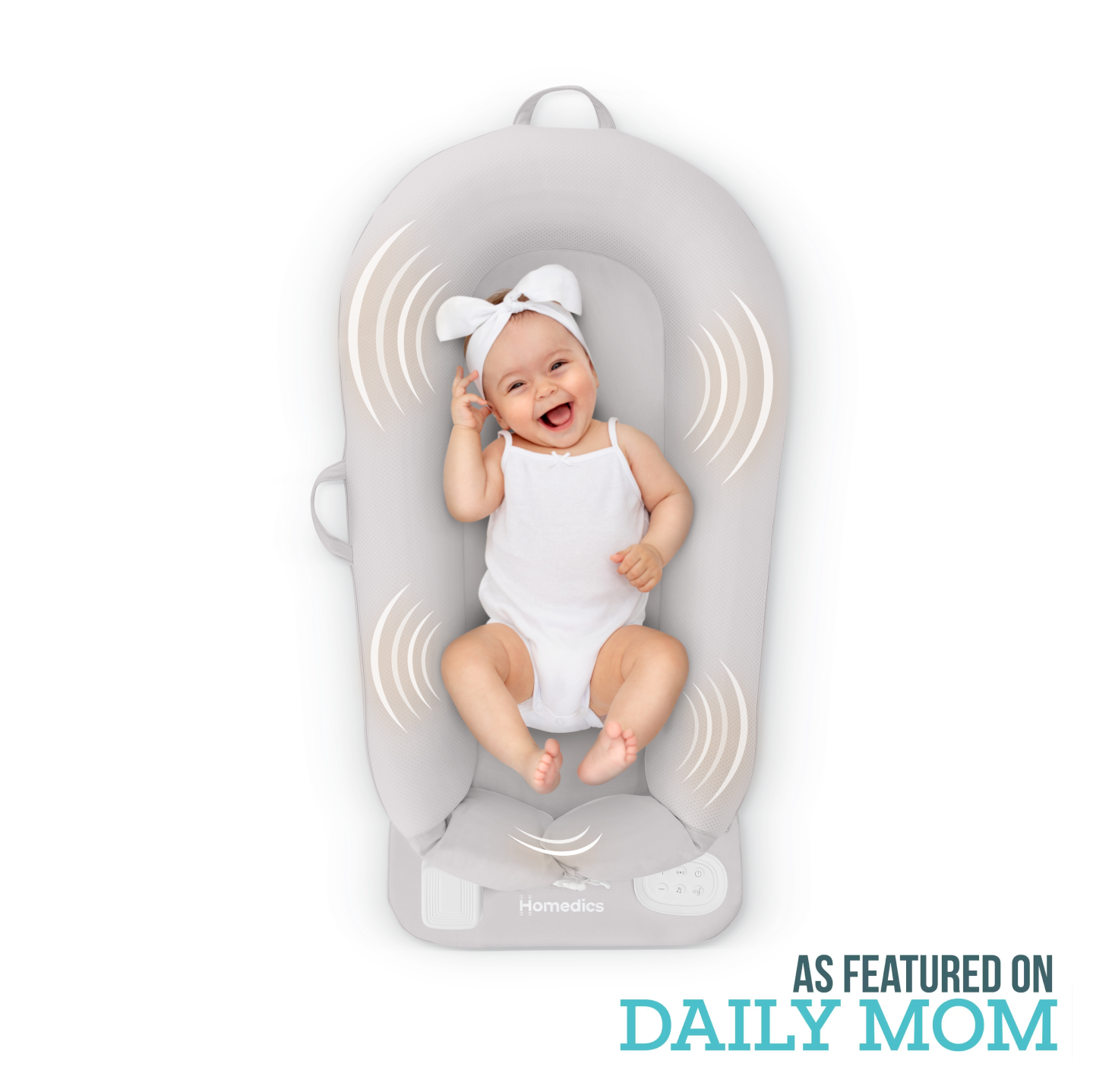 homedics-soothing-sounds-vibration-baby-lounger-comfortable-infant-lounger-with- image 2