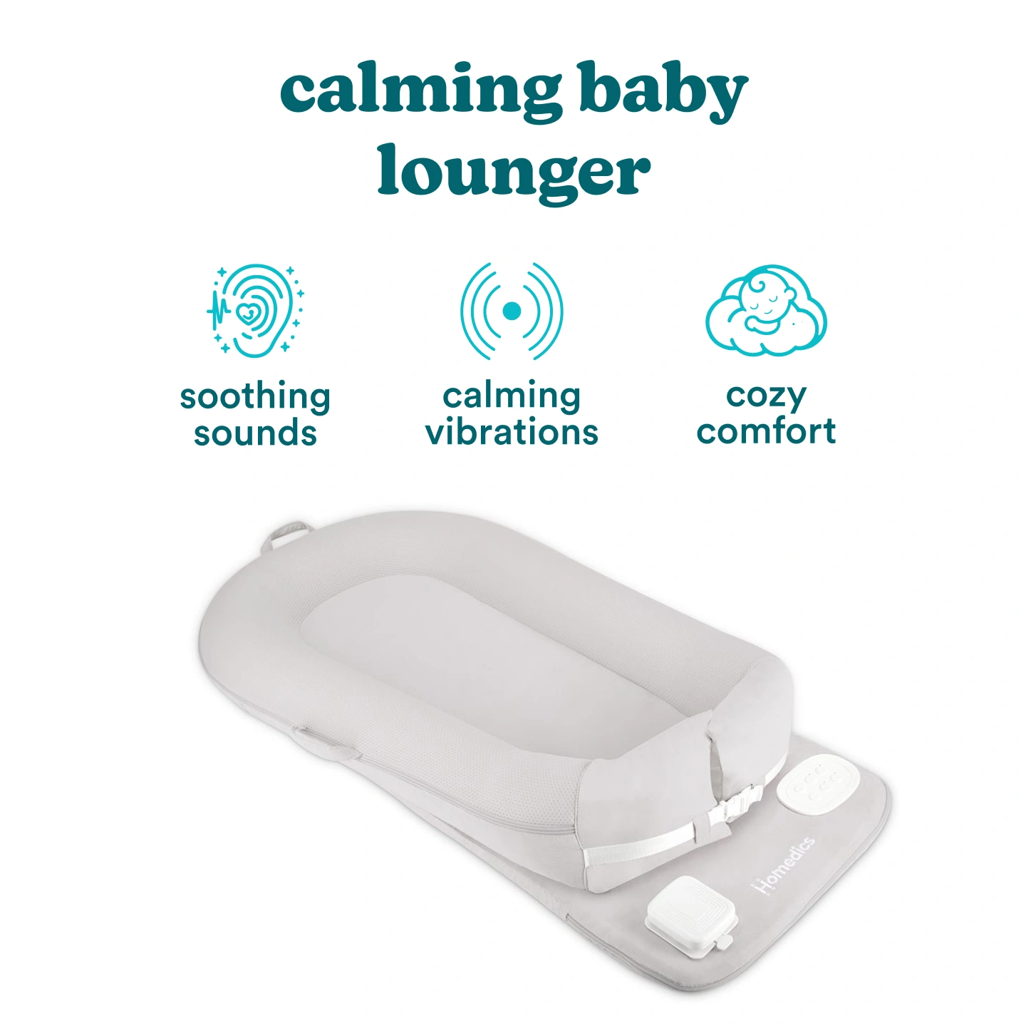homedics-soothing-sounds-vibration-baby-lounger-comfortable-infant-lounger-with- image 3