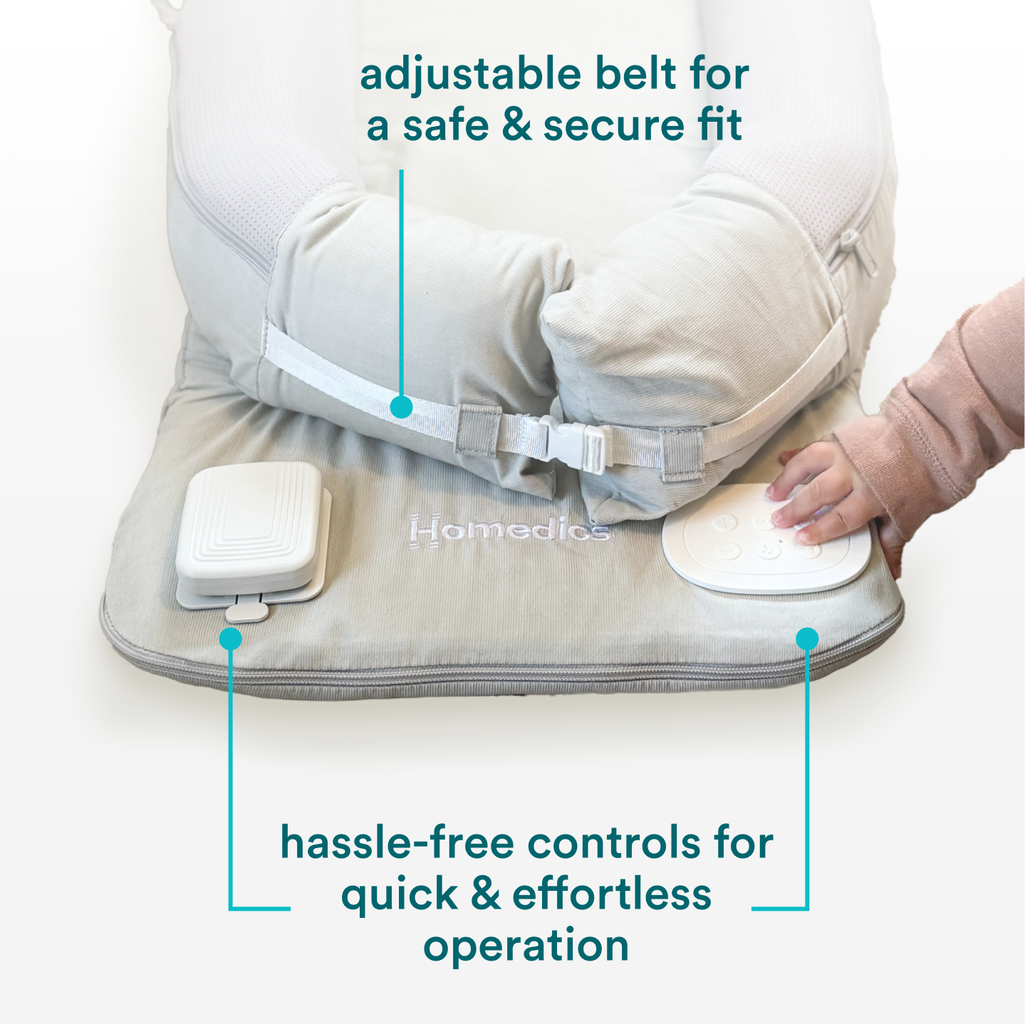 homedics-soothing-sounds-vibration-baby-lounger-comfortable-infant-lounger-with- image 6