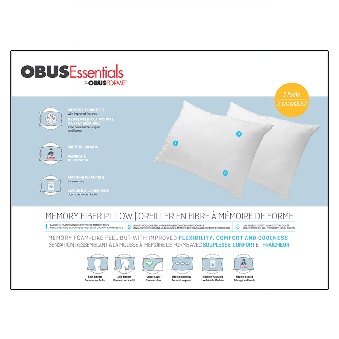 homedics-obusessentials-fiber-filled-pillow-2-pack-medium-firm-support image 3