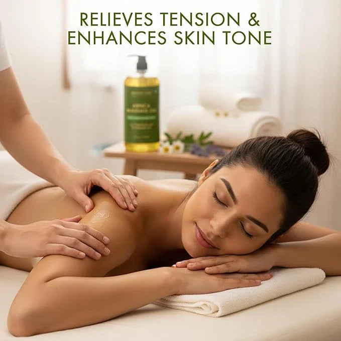 majestic-pure-sore-muscle-massage-oil-vegan-collagen-cellulite-massage-oil-2-bot image 8