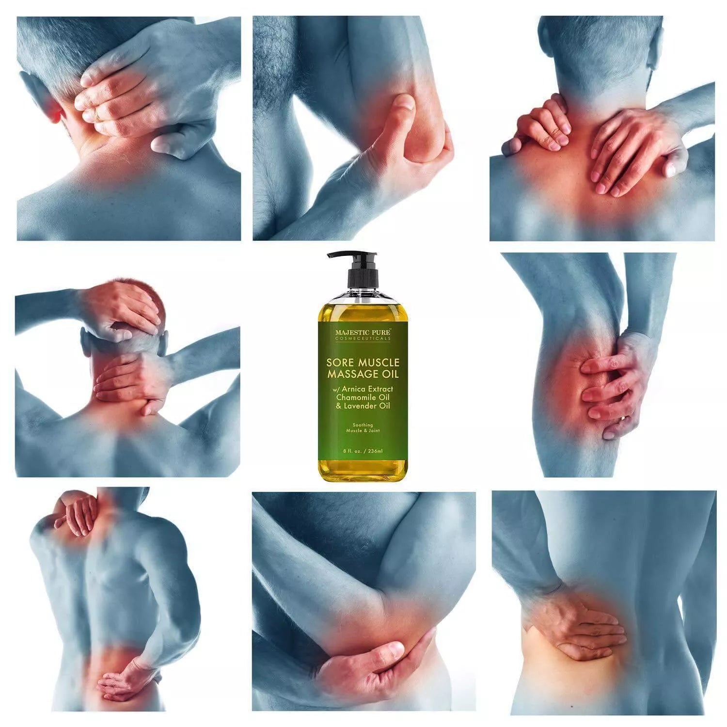 majestic-pure-sore-muscle-massage-oil-with-lavender-and-chamomile-8-fl-oz-pack-o image 7