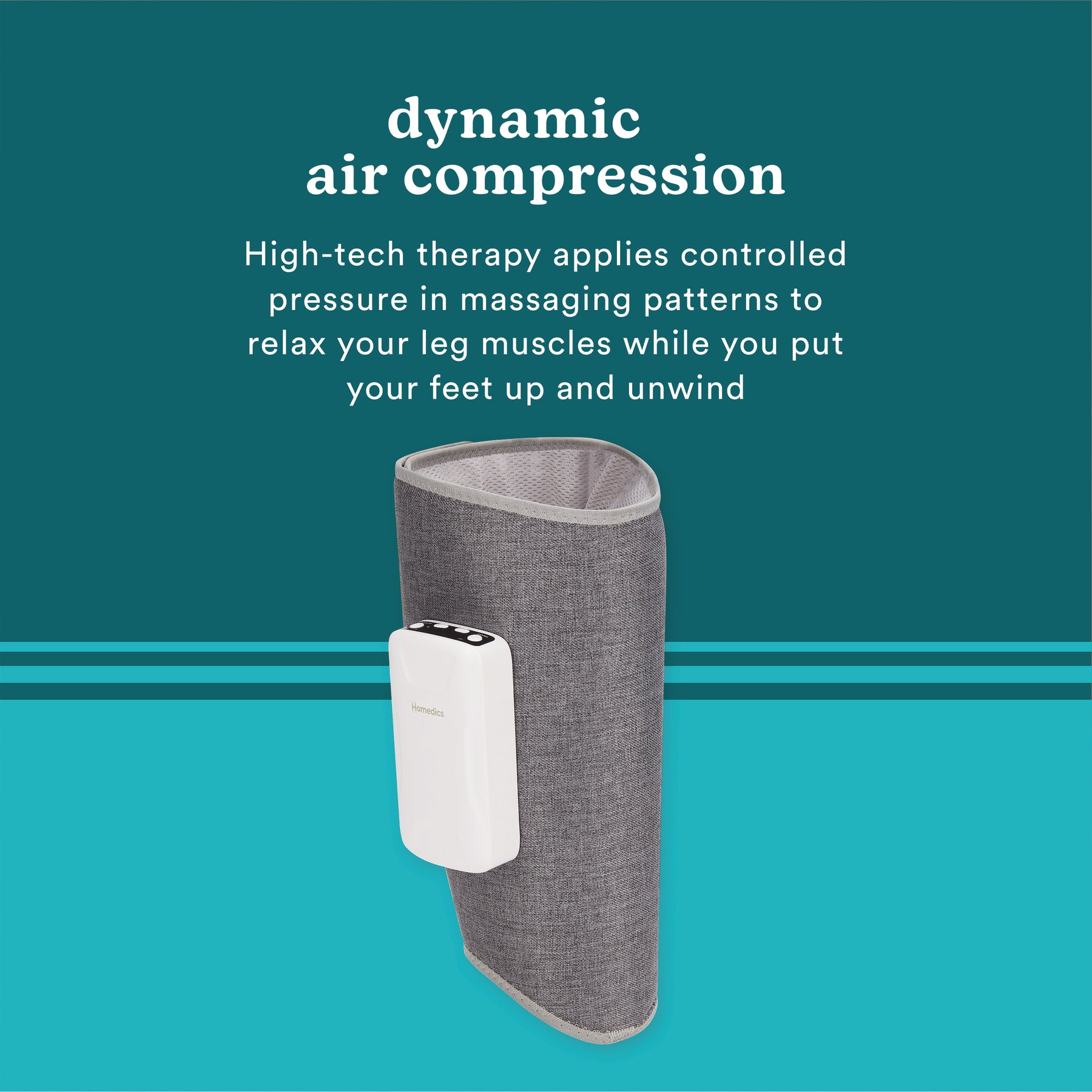 homedics-compression-calf-massager-rechargeable-leg-massager-with-heat-3-program image 3