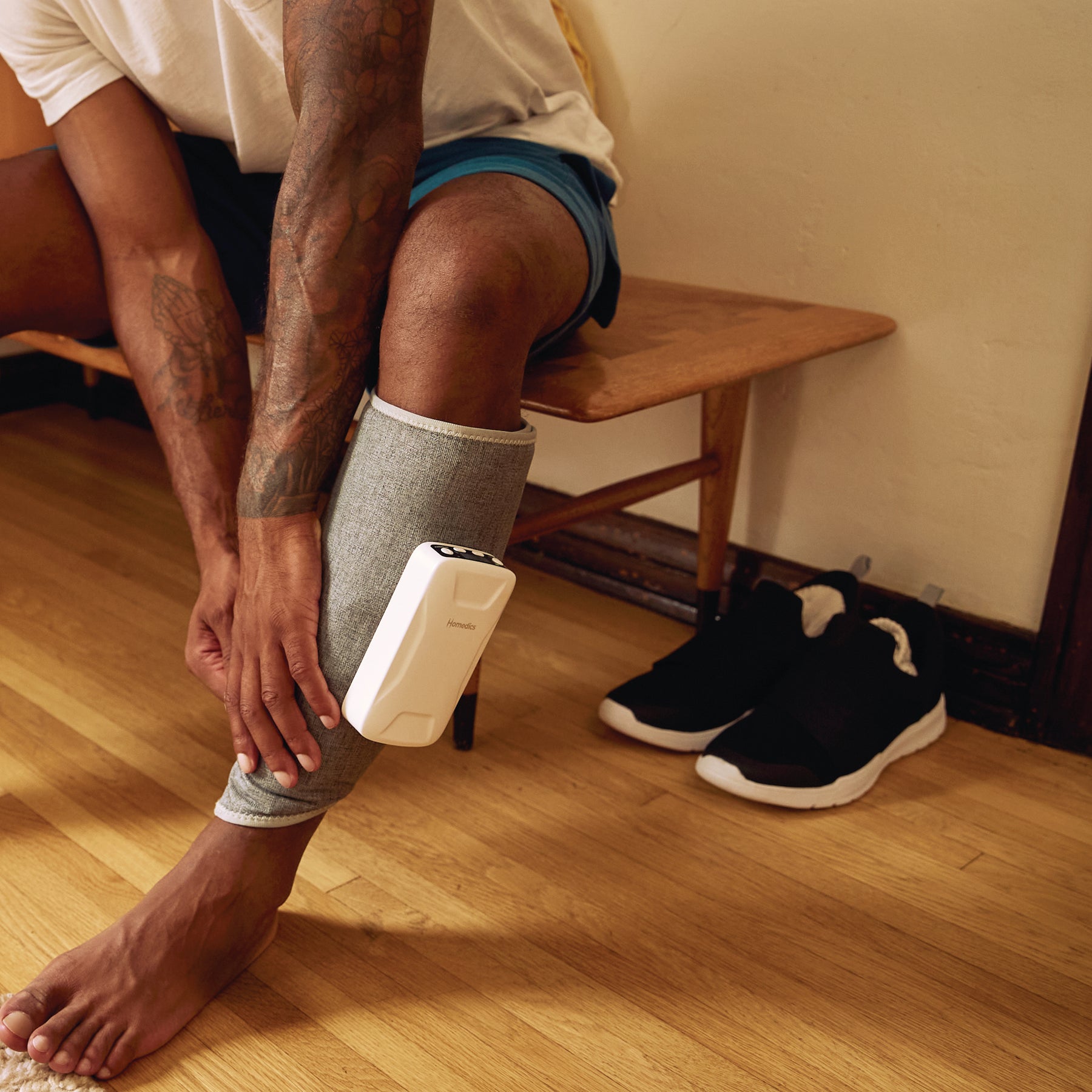 homedics-compression-calf-massager-rechargeable-leg-massager-with-heat-3-program image 2