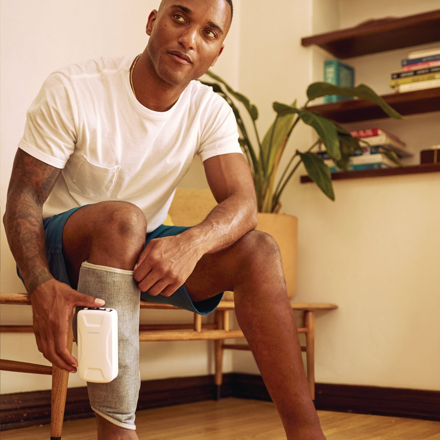 homedics-compression-calf-massager-rechargeable-leg-massager-with-heat-3-program image 4