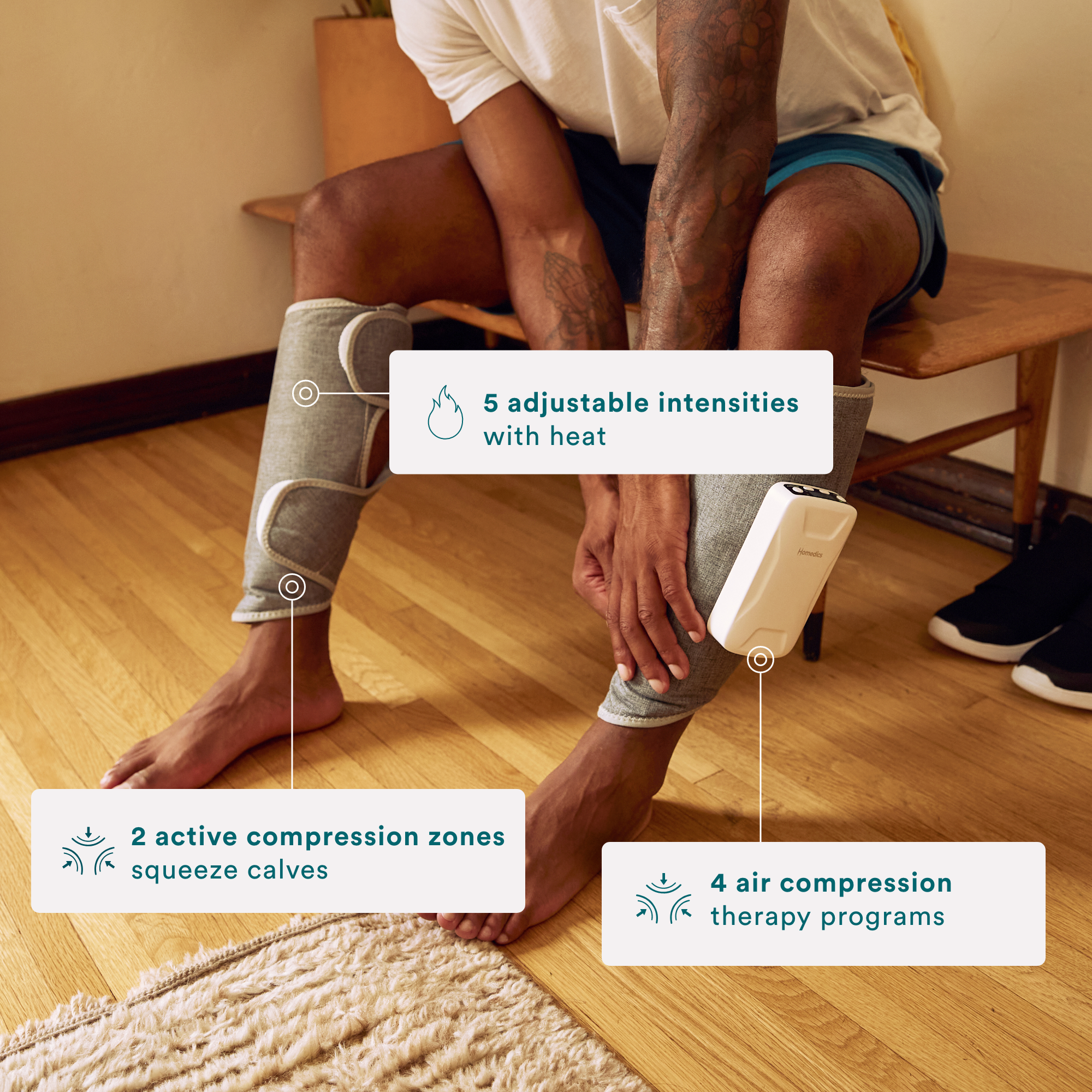 homedics-real-relief-calf-compression-massager-air-compression-therapy-for-legs image 5