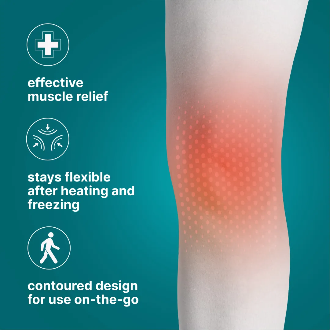 homedics-hot-and-cold-relief-gel-knee-sleeve-soft-touch-fabric-adjustable image 2