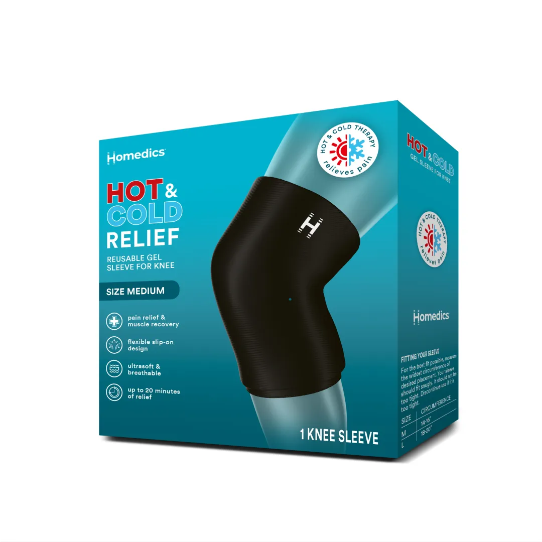 homedics-hot-and-cold-relief-gel-knee-sleeve-soft-touch-fabric-adjustable image 8