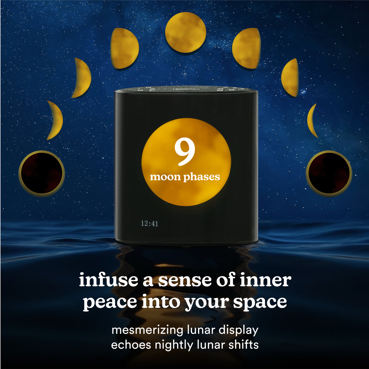 homedics-sound-sleep-moon-dream-sound-machine-clock-with-night-light image 3
