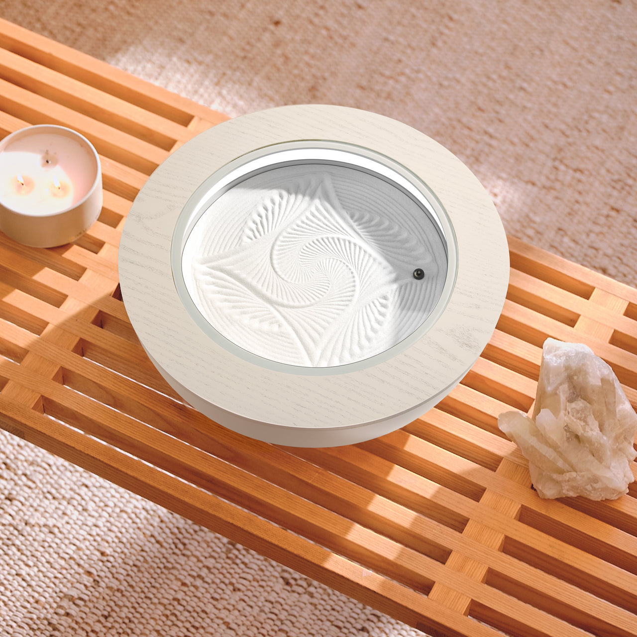 homedics-drift-16-wood-ring-stylish-minimalist-d-cor-accent-for-home image 4