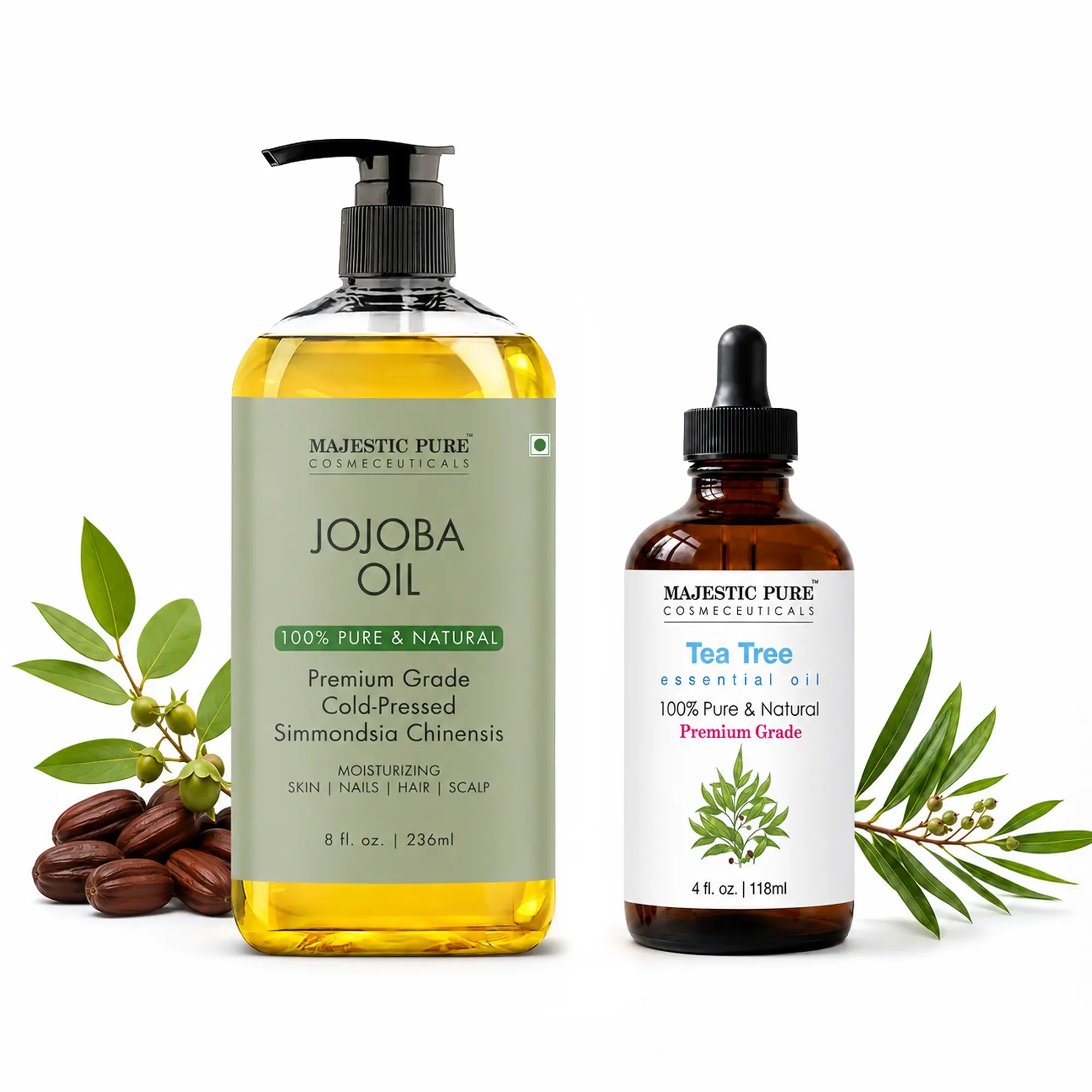 majestic-pure-tea-tree-eo-jojoba-oil-duo image 1