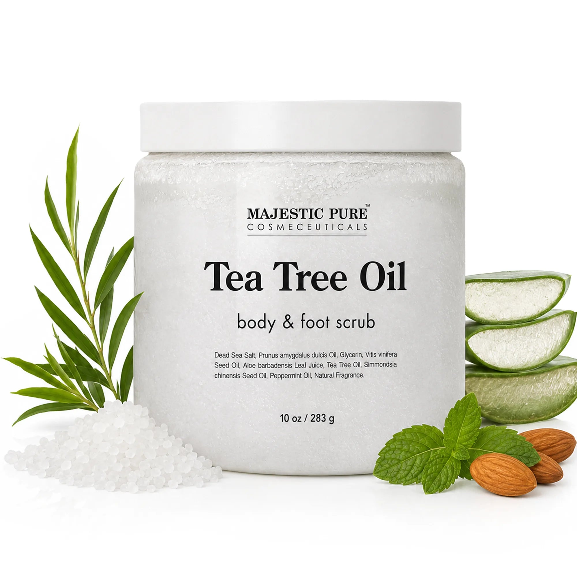 majestic-pure-tea-tree-body-and-foot-scrub-exfoliating-salt-scrub-for-feet-body image 1