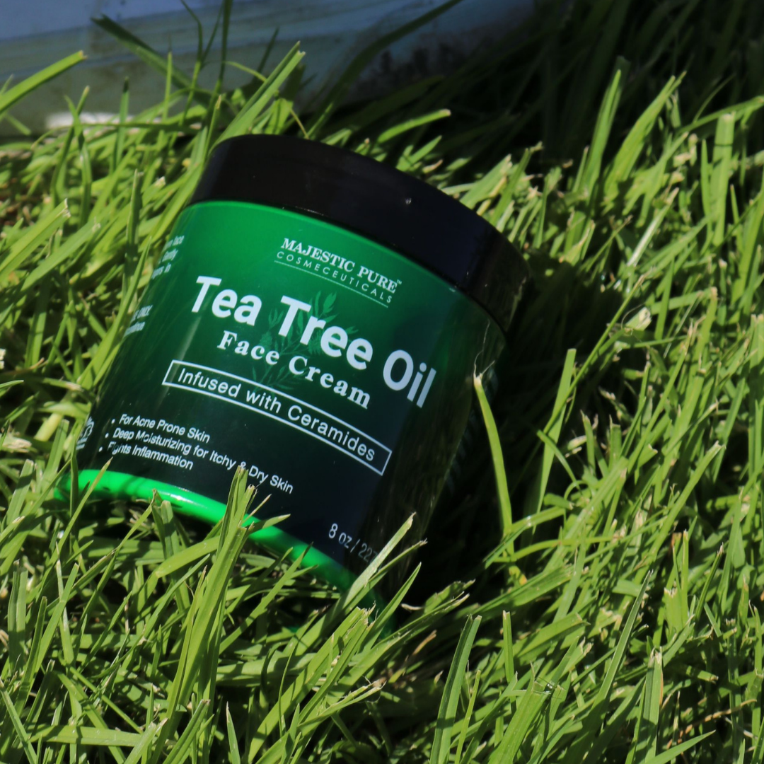 majestic-pure-tea-tree-face-cream-8-oz-5-tea-tree-oil-for-acne-prone-skin image 3