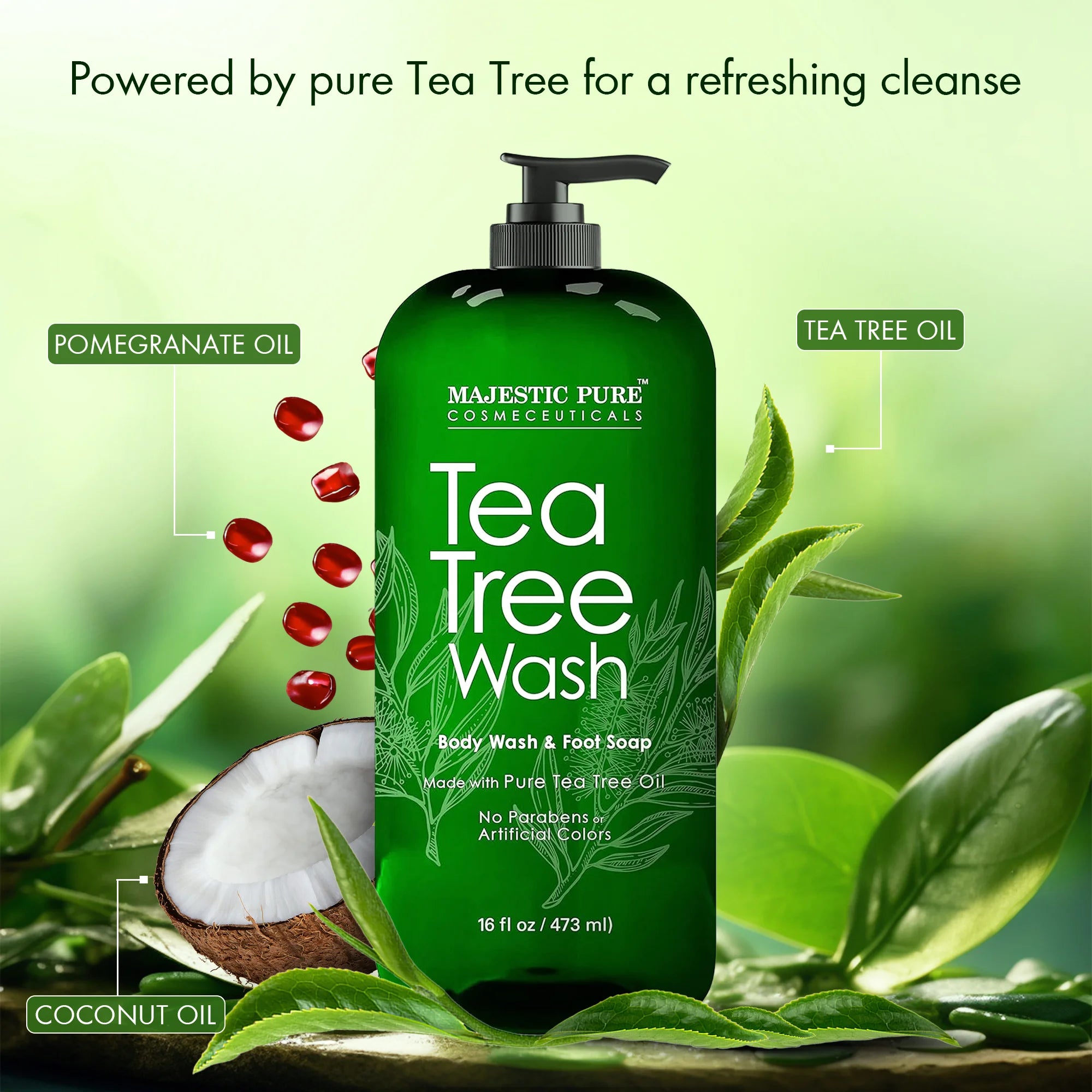 majestic-pure-tea-tree-body-wash-16-fl-oz-purifying-cleanser-for-body-odor-and-a image 3