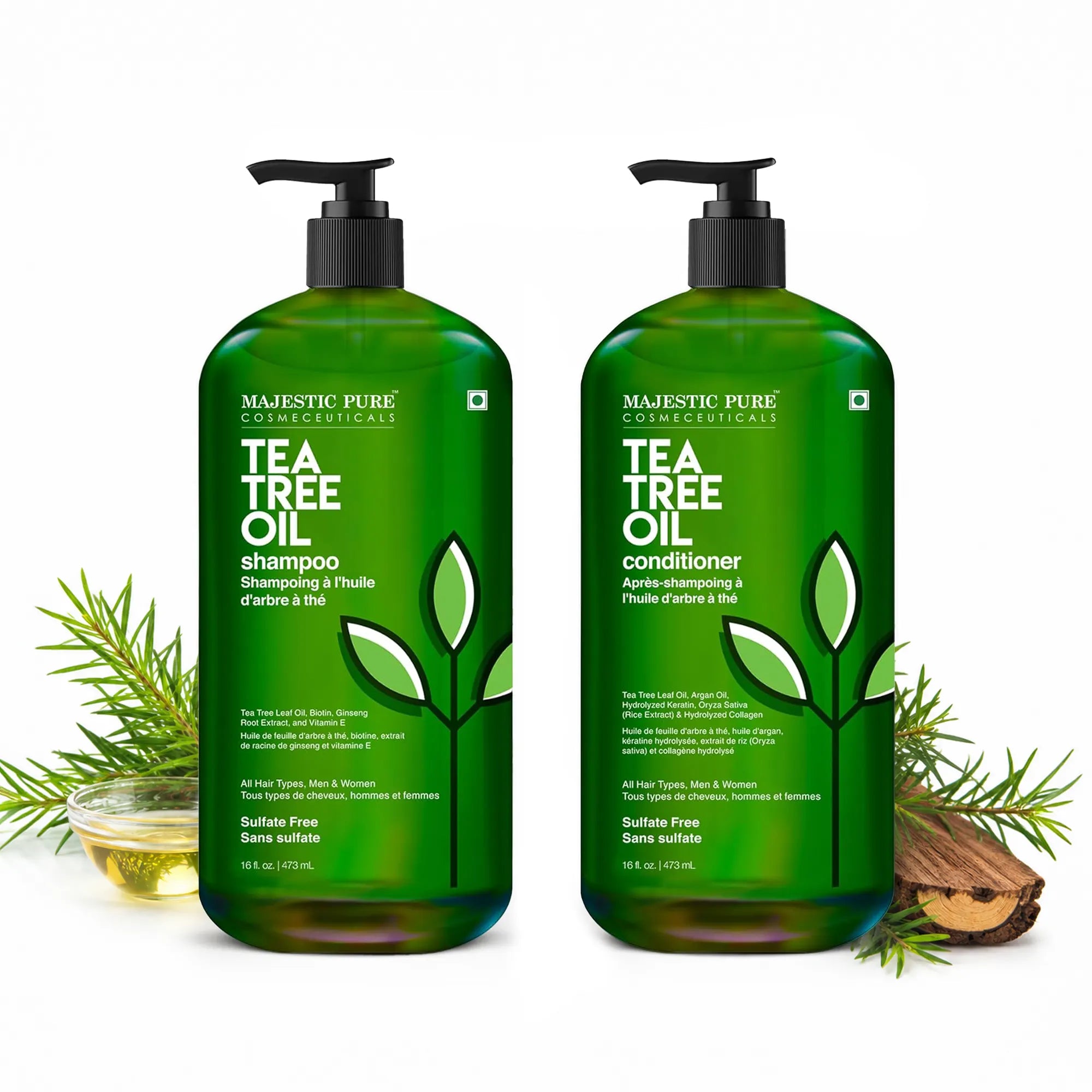 majestic-pure-tea-tree-oil-shampoo-and-conditioner-set-16-fl-oz-each-refreshing- image 1