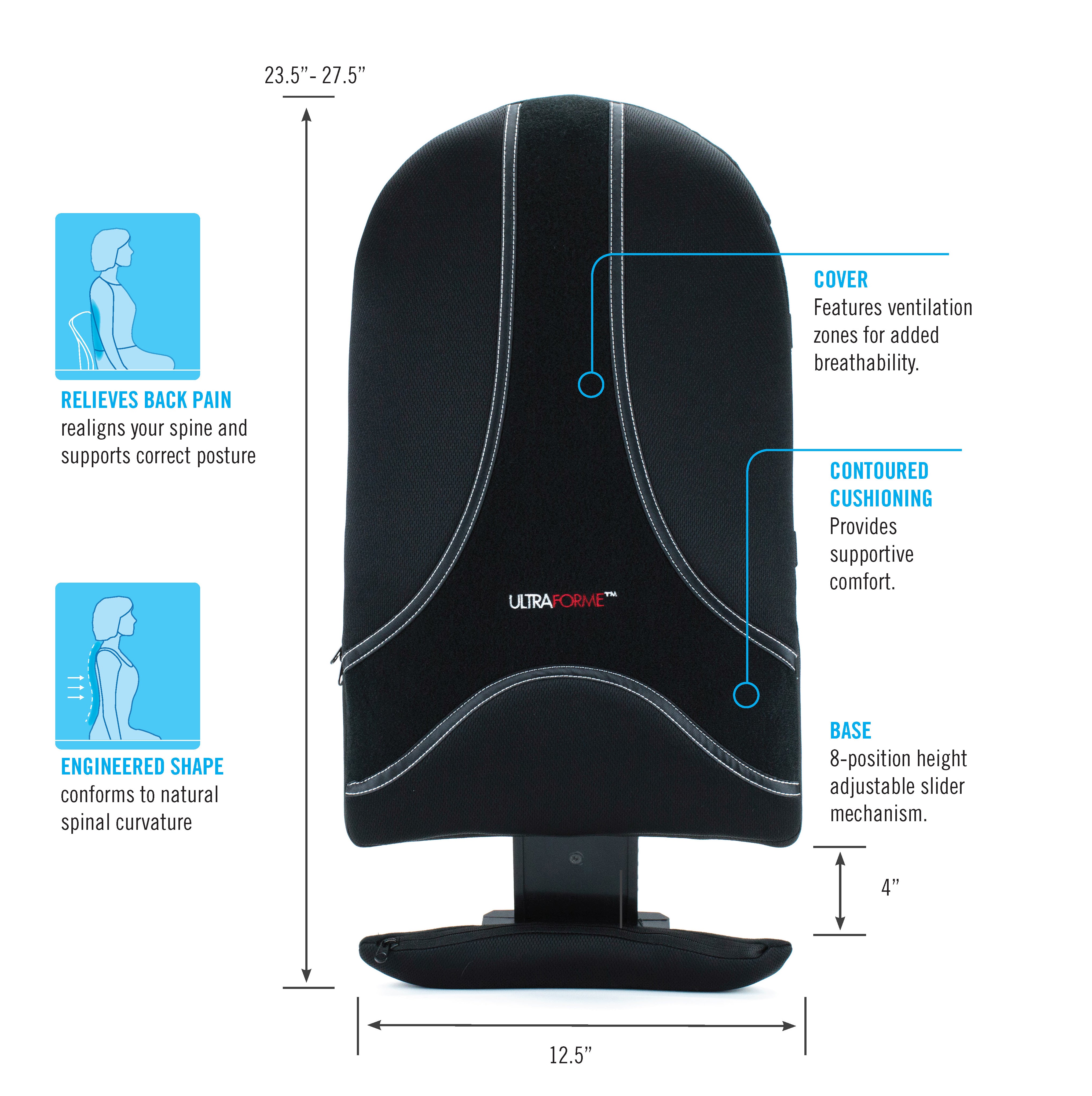 homedics-ultraforme-universal-backrest-full-back-support-for-any-chair image 2