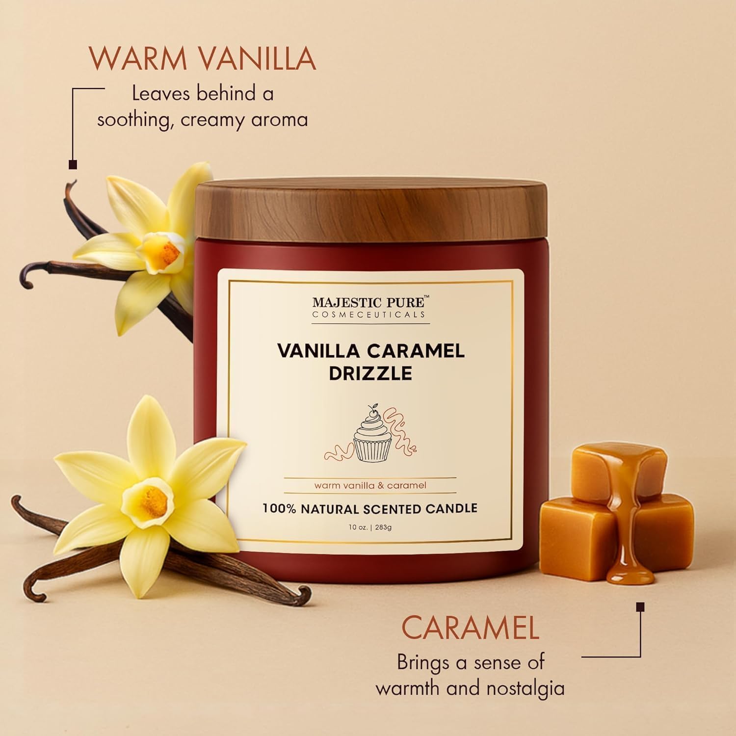 majestic-pure-vanilla-caramel-drizzle-spiced-cinnamon-chai-candle-duo-2-pack-aro image 4