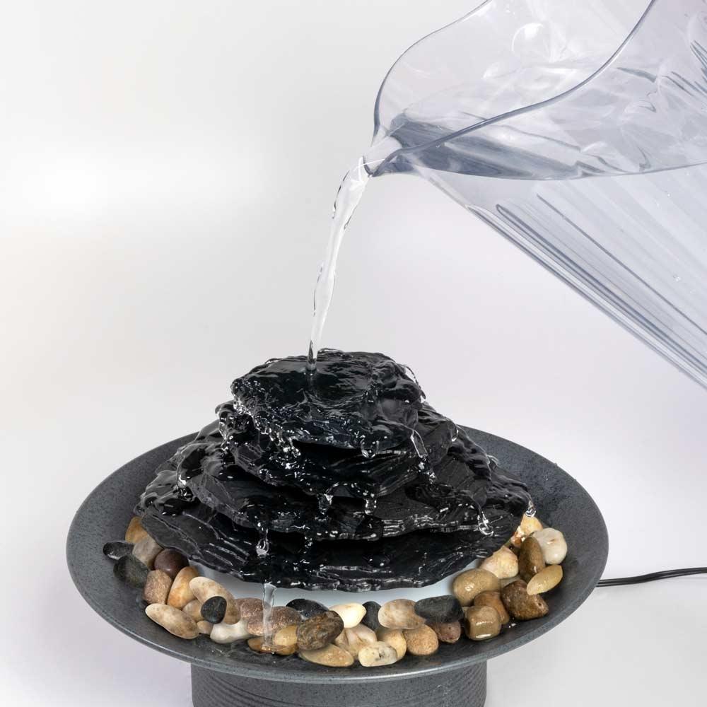 homedics-mirra-zen-gray-tabletop-relaxation-fountain-natural-water-sound image 3