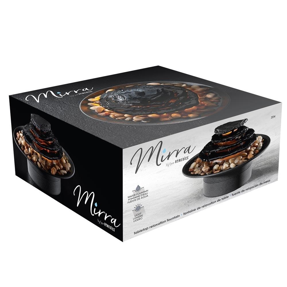 homedics-mirra-zen-gray-tabletop-relaxation-fountain-natural-water-sound image 2