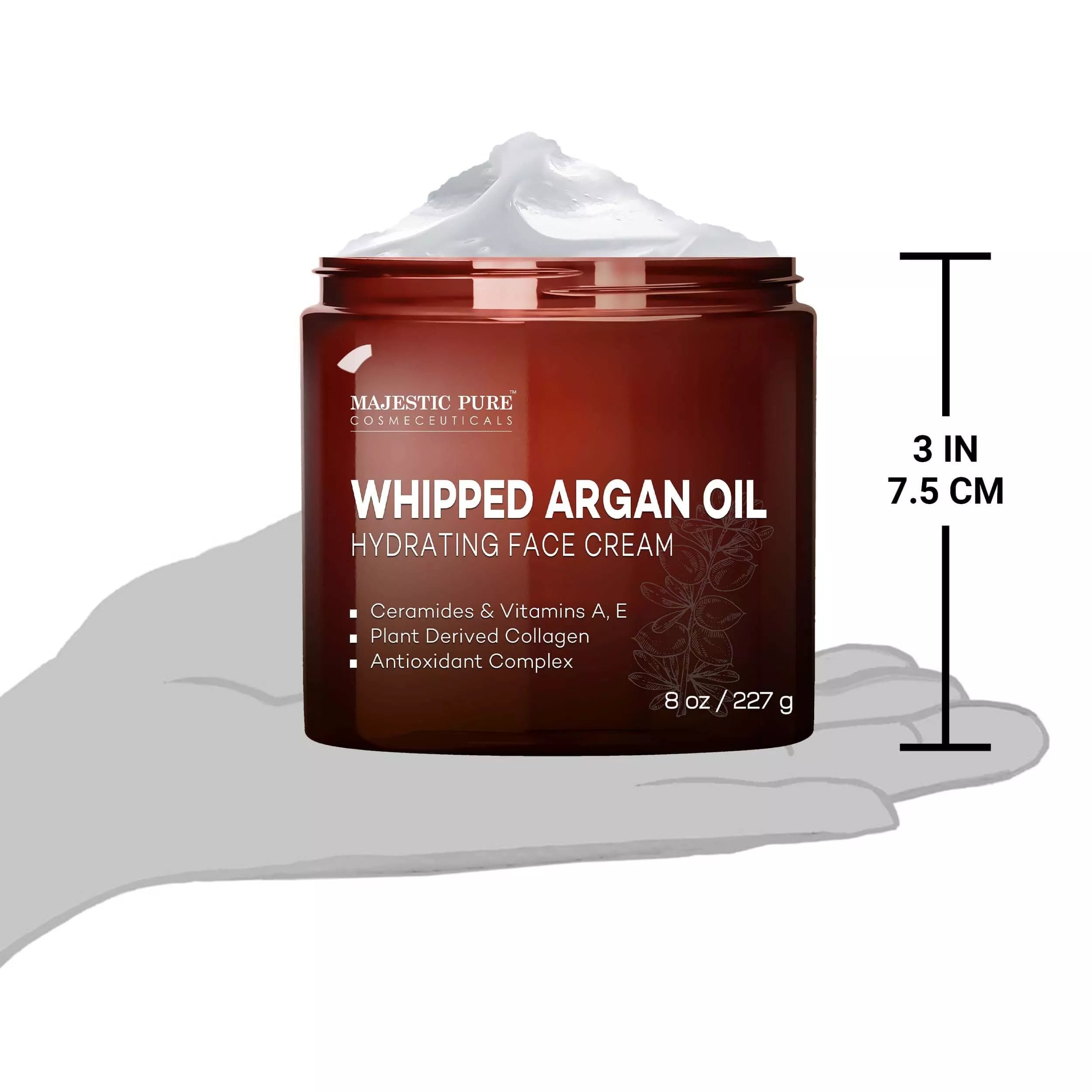 majestic-pure-whipped-argan-oil-face-cream-8-oz-anti-wrinkle-firming-moisturizer image 3