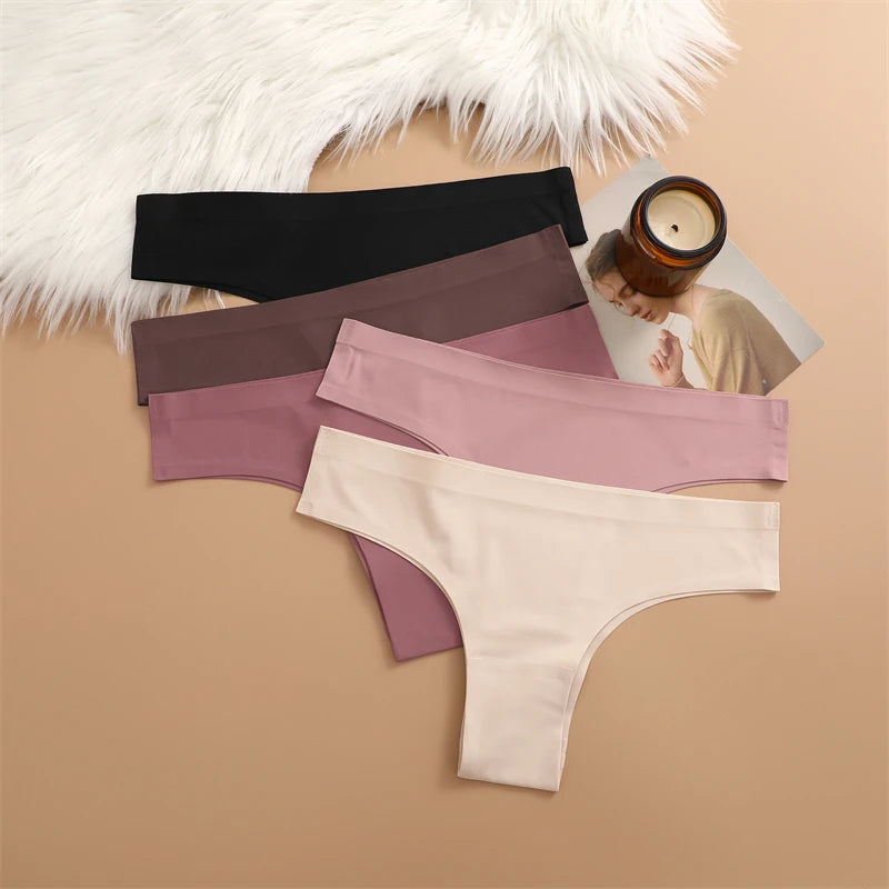 3 pcs Brazilian silk seamless panties