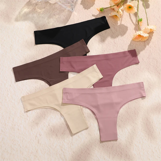 3 pcs Brazilian silk seamless panties